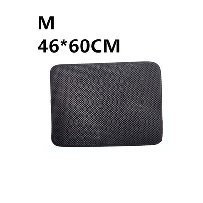 Waterproof Pet Cat Litter Mat EVA Double Layer Cat Litter Trapping Pet Litter Cat Mat Clean Pad Products For Cats Accessories