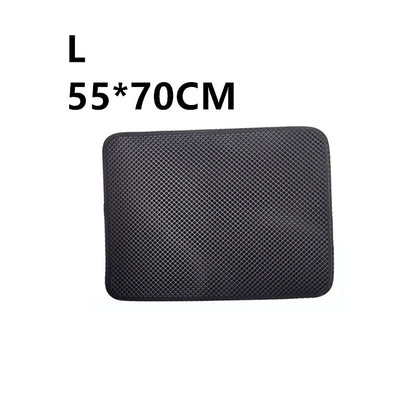 Waterproof Pet Cat Litter Mat EVA Double Layer Cat Litter Trapping Pet Litter Cat Mat Clean Pad Products For Cats Accessories
