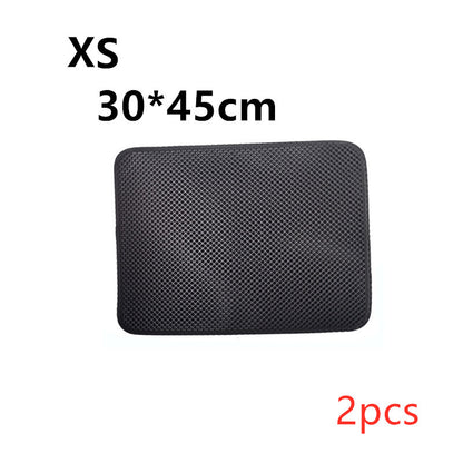 Waterproof Pet Cat Litter Mat EVA Double Layer Cat Litter Trapping Pet Litter Cat Mat Clean Pad Products For Cats Accessories