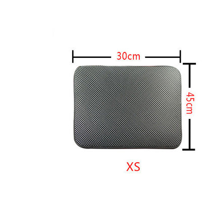 Waterproof Pet Cat Litter Mat EVA Double Layer Cat Litter Trapping Pet Litter Cat Mat Clean Pad Products For Cats Accessories