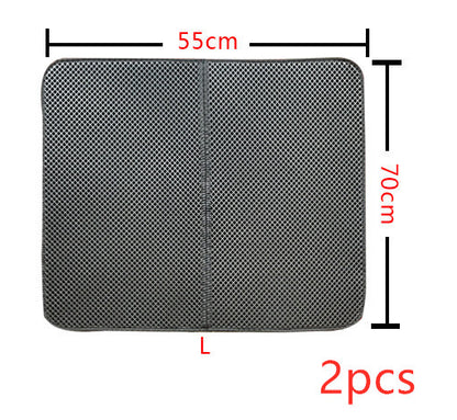 Waterproof Pet Cat Litter Mat EVA Double Layer Cat Litter Trapping Pet Litter Cat Mat Clean Pad Products For Cats Accessories