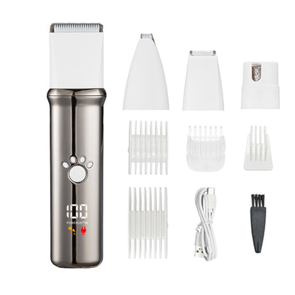 4-in-1 Electric Pet Grooming Kit For Dogs And Cats