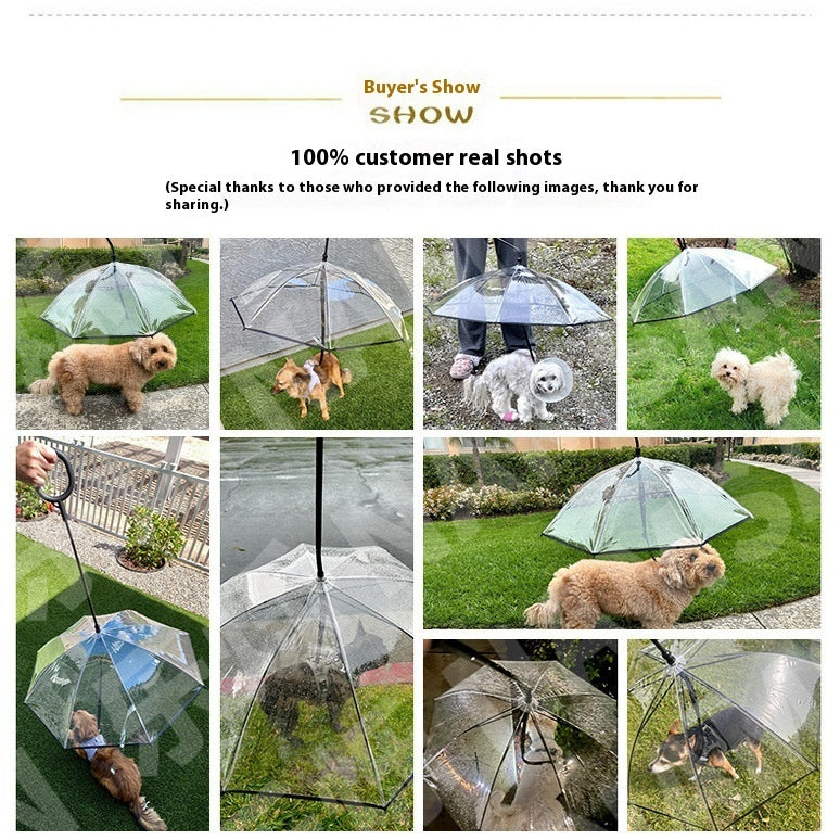 Pet Umbrella Dog C- Type Adjustable